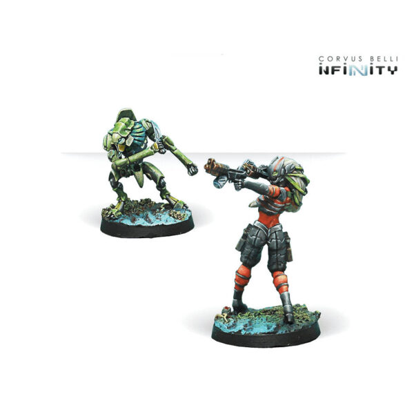Infinity - Raicho Pilot & Scindron Ancillary Remote Unit (Combined Army TAG Pilots Set)