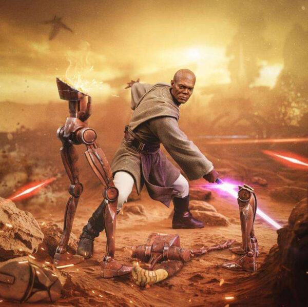 Star wars mace windu 1/10 statue